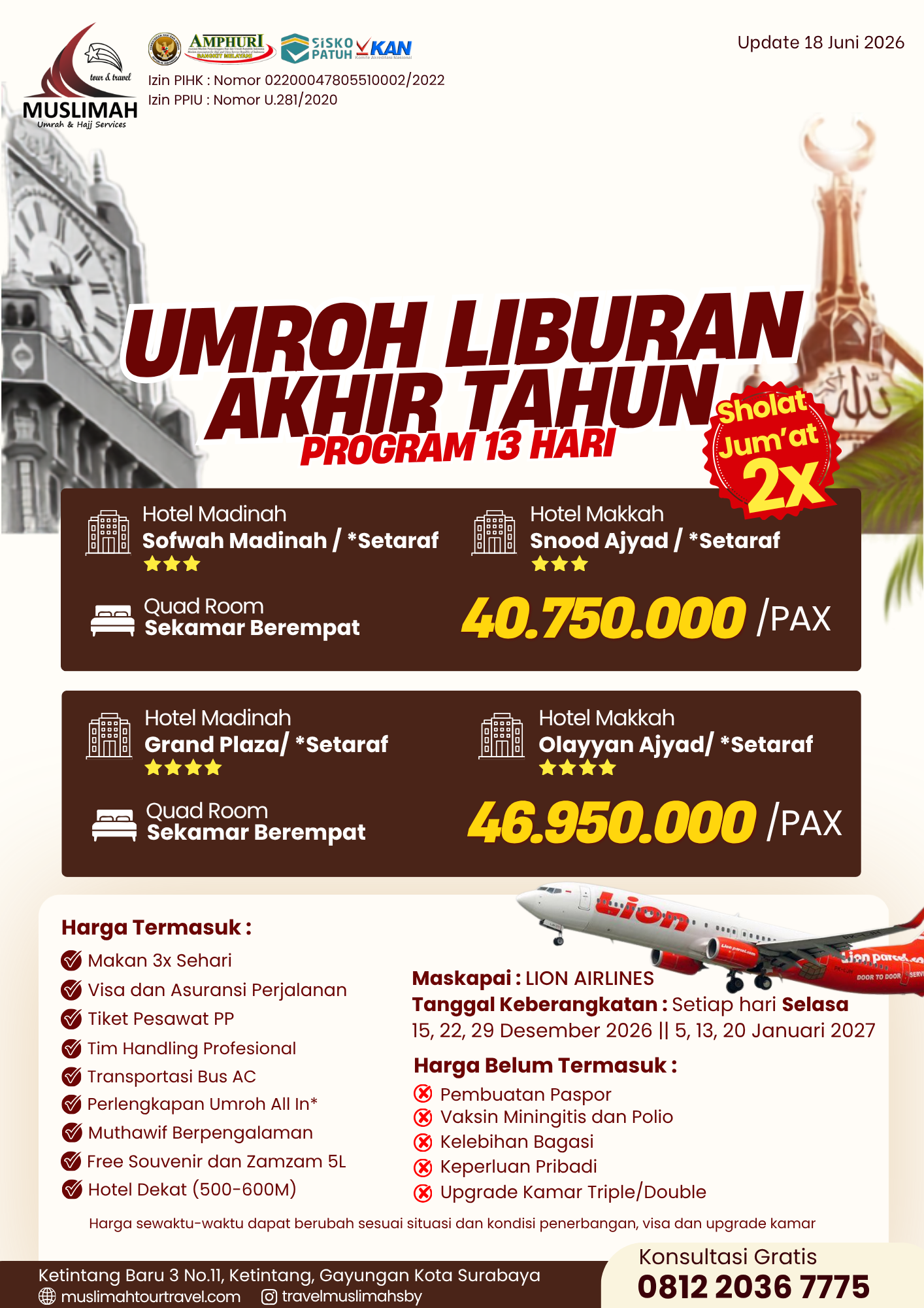 Umroh Liburan Akhir Tahun